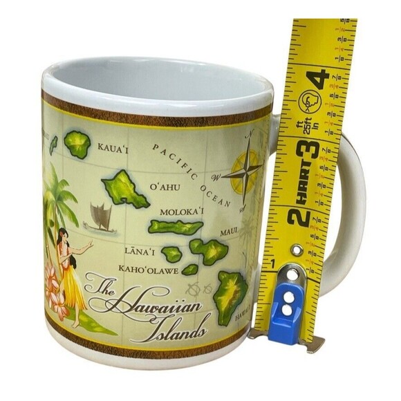 Hawaiian Island Heritage Vintage Map Hula Girl Travel Ocean 2013 Coffee Mug - Picture 8 of 9